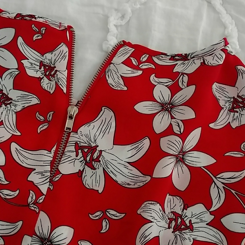 Patterned Primark blouse with zipper detail - Picture 5 of 7